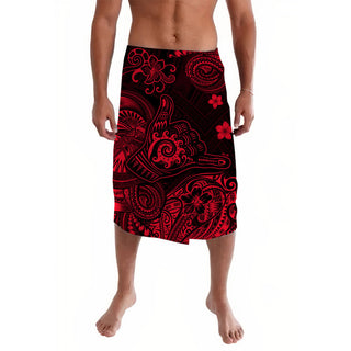 Hawaii Shaka Polynesian Lavalava Unique Style Red LT8 - S/M / Red