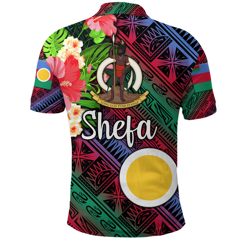Vanuatu Shefa Polo Shirt Independence Be Proud LT8 - Polynesian Pride