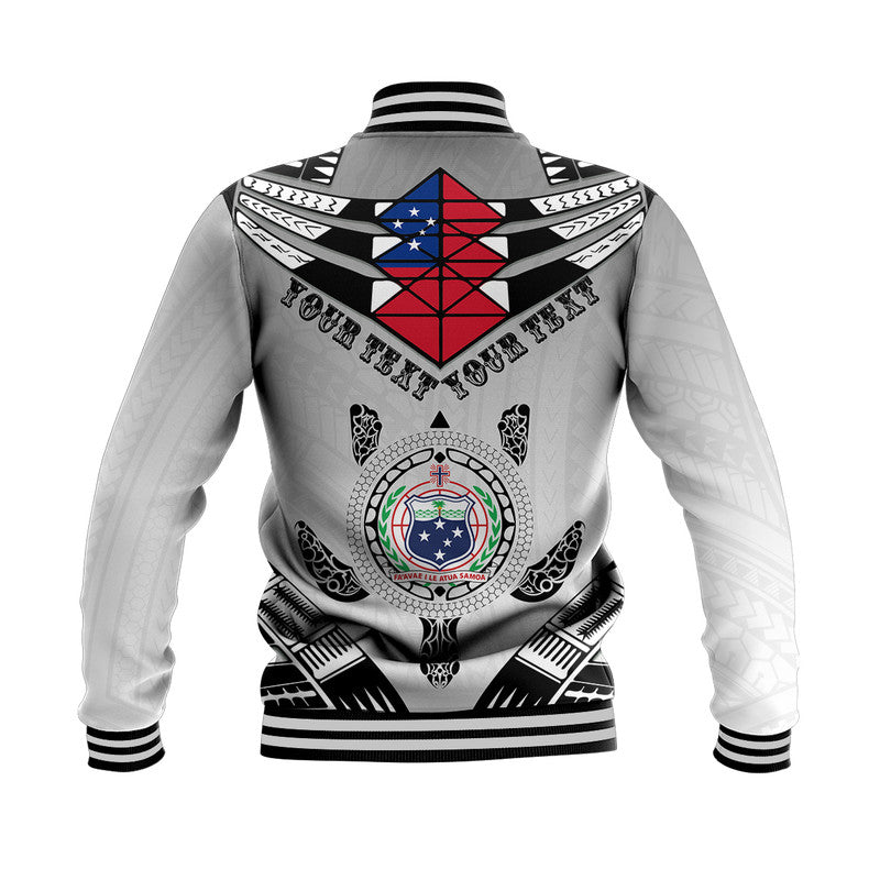 (Custom Personalised) Samoa Black Saturday Baseball Jacket Visual Arts LT9 - Polynesian Pride