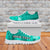 (Custom Personalised) Hawaii Pineapple Sneakers Turquoise Plumeria Frangipani Mix Tribal Pattern LT13 - Polynesian Pride