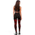 Society Islands Polynesian Leggings - Polynesian Tattoo Red Version - Polynesian Pride