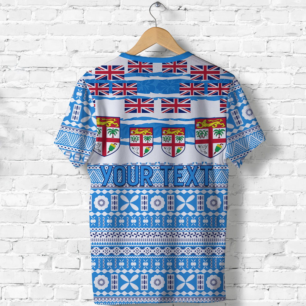 Custom Fiji Polynesian T Shirt Fijian Tropical Flowers LT13 - Polynesian Pride