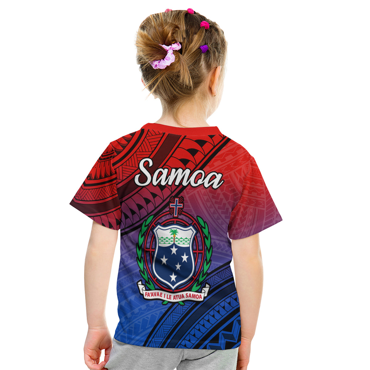 Samoa T Shirt Style Gradient Sporty Original LT13 - Polynesian Pride