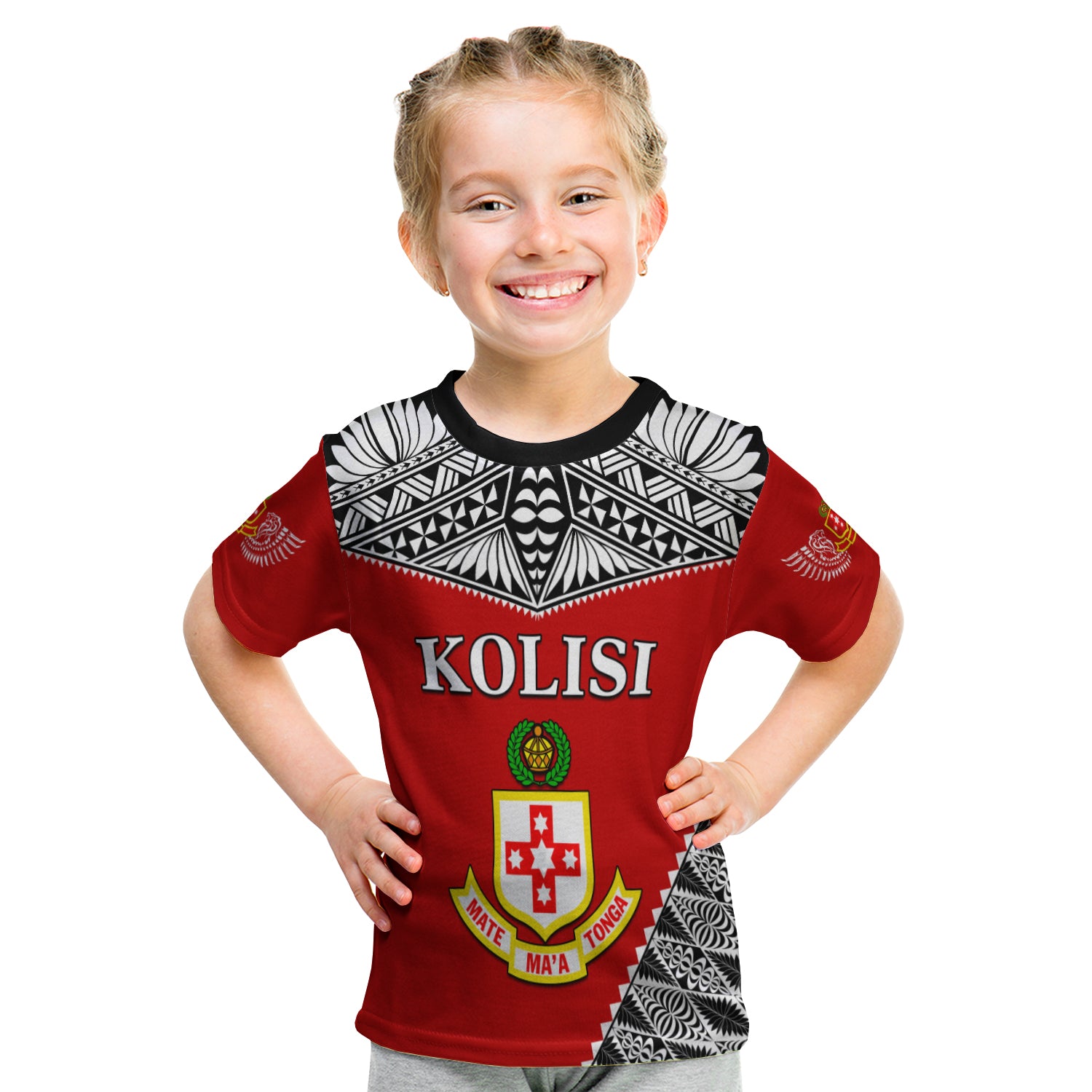 Kolisi Tonga T Shirt Kid College 'Atele Mate Ma'A Tonga LT13 - Polynesian Pride