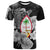 Guam Seal T Shirt Polynesian Turtle with Flowers Version White LT13 Unisex White - Polynesian Pride