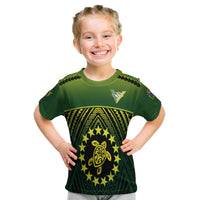 The Kuki'S T - Shirt Kid Cook Islands Rugby LT13 Youth XL Size14 - Polynesian Pride