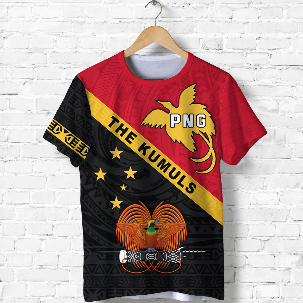 Papua New Guinea Rugby T Shirt The Kumuls PNG LT13 Unisex Red - Polynesian Pride