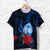 Guam T Shirt Polynesian Flowers LT13 Unisex Blue - Polynesian Pride