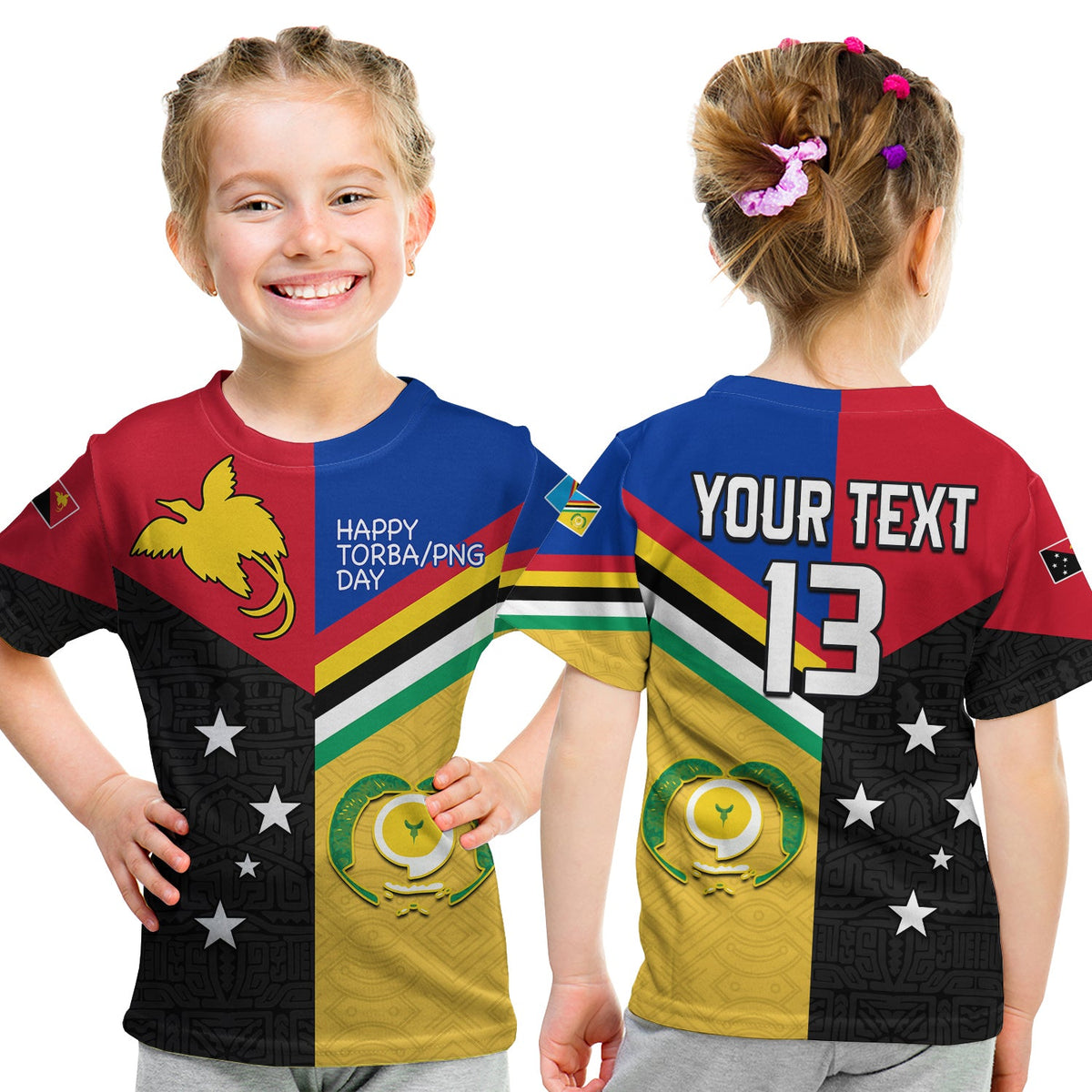 (Custom Text and Number) Torba PNG Day T Shirt KID 2022 Simple Polynesia LT13 Youth XL Size14 - Polynesian Pride