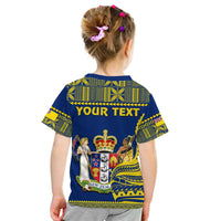 (Custom Personalised) Niue T Shirt KID Hiapo Mix Polynesian Happy Constitution Day LT14 - Polynesian Pride
