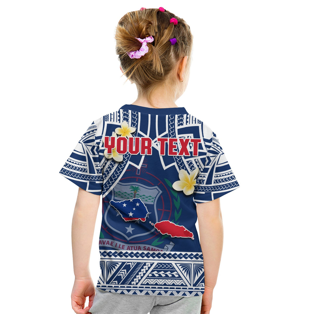 Custom Samoa T Shirt Samoan Plumeria Flowers Mix Polynesian Pattern LT14 - Polynesian Pride