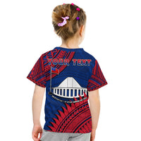 Custom F.A.S.T Samoa T Shirt Samoan Coat of Arms Polynesian Pattern LT14 - Polynesian Pride