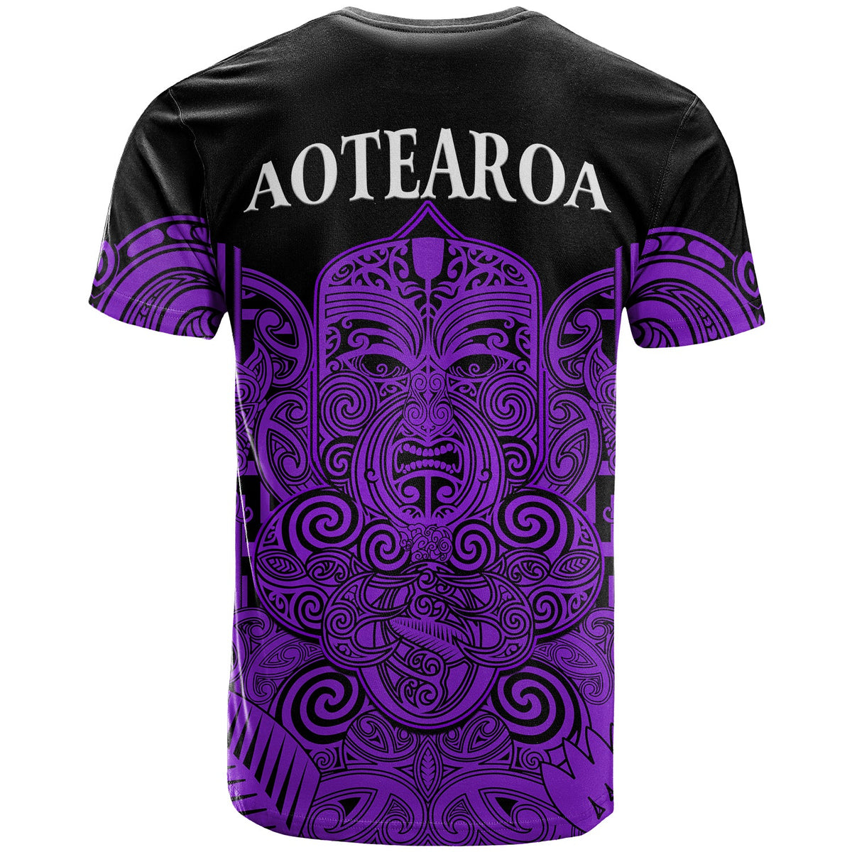 New Zealand Tiki Rugby T Shirt NZ Maori Koru Pattern Ver.04 LT14 - Polynesian Pride