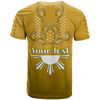 Custom Philippines T Shirt Sun Filipino Gold Barong LT13 - Polynesian Pride