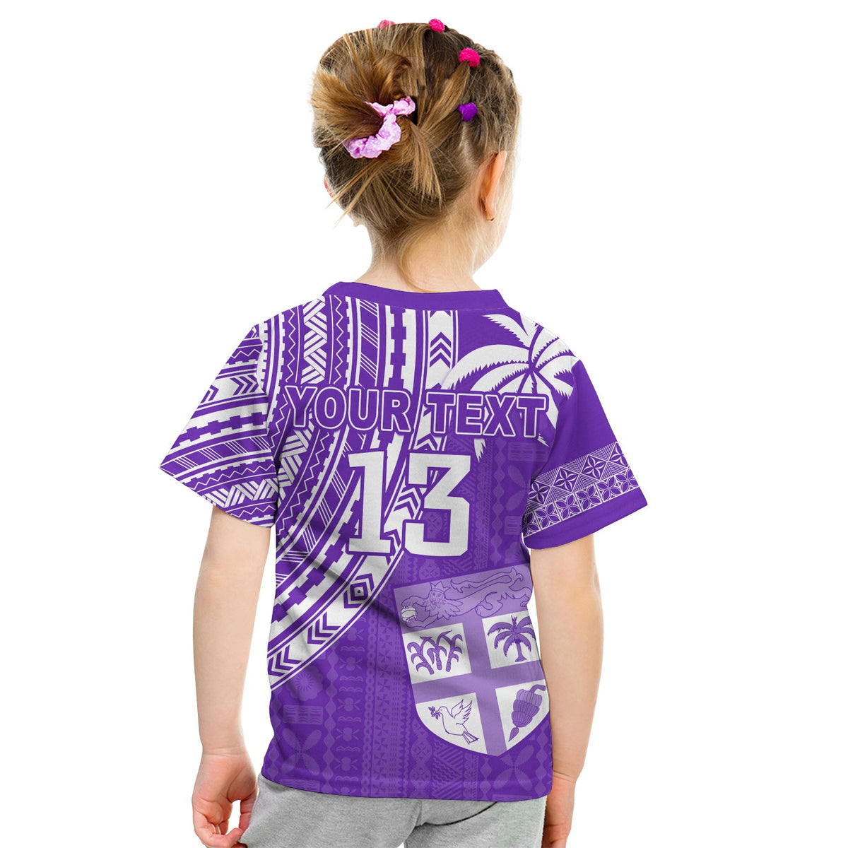 (Custom Text and Number) Fiji Rugby Sevens T Shirt Fijian 7s Tapa Polynesian Purple LT13 - Polynesian Pride