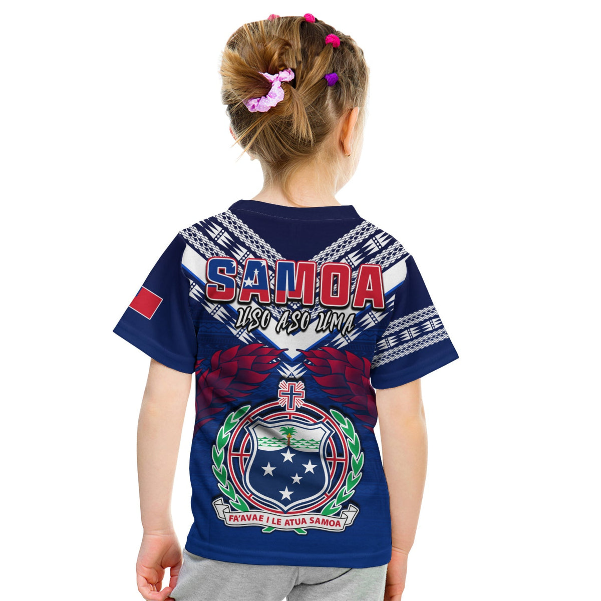 Samoa 685 T Shirt KID Uso Aso Uma Toa Samoa Rugby History Made LT13 - Polynesian Pride