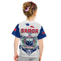 Toa Samoa Rugby T Shirt KID Siamupini Proud White LT13 - Polynesian Pride