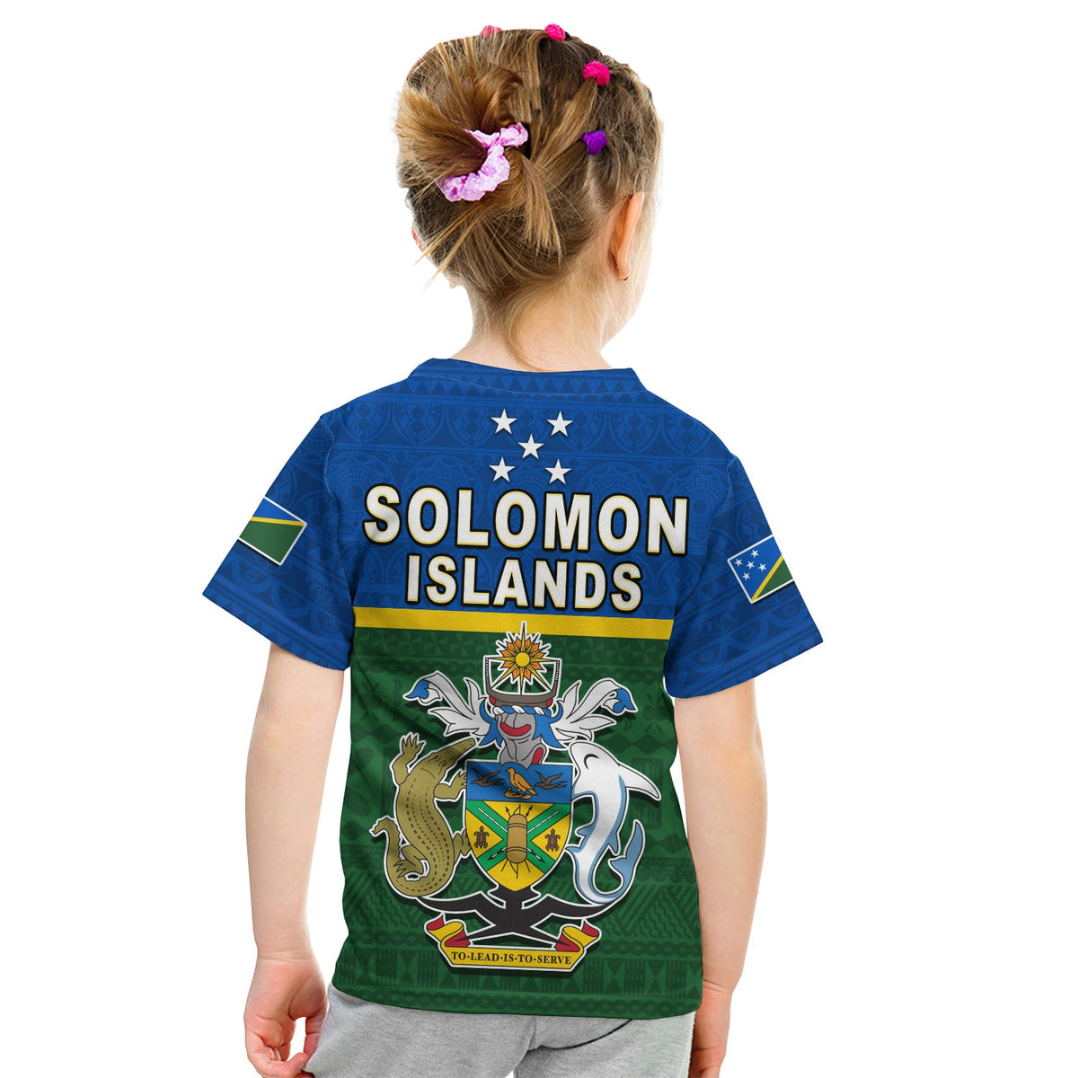 Solomon Islands National Day T Shirt KID Independence Day Tapa Pattern LT13 - Polynesian Pride