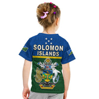 Solomon Islands National Day T Shirt KID Independence Day Tapa Pattern LT13 - Polynesian Pride