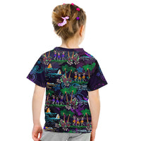 Hawaii Skeleton Dancing T Shirt KID Halloween Hawaiian Turtle LT13 - Polynesian Pride
