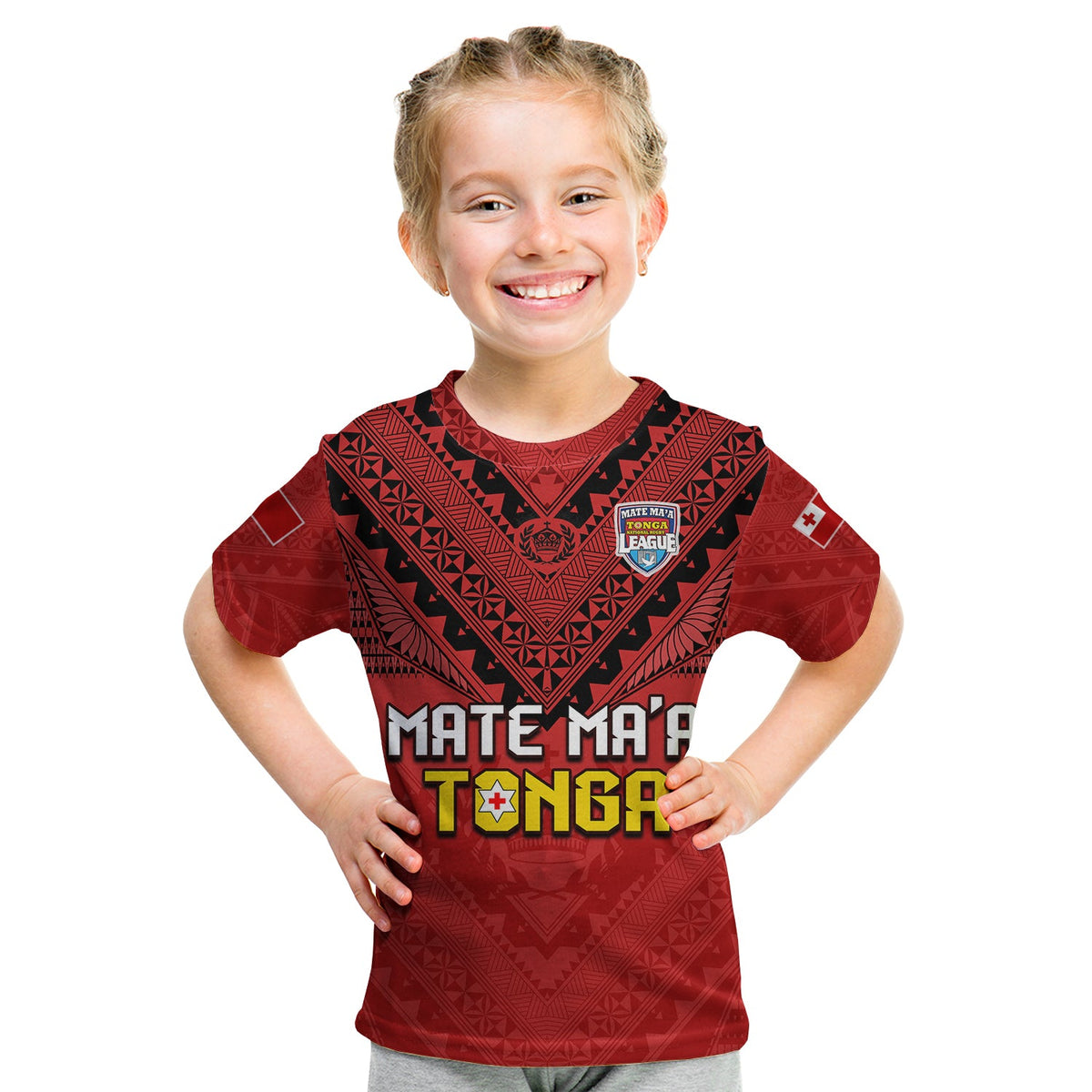 Tonga Rugby MMT T Shirt Ngatu Mate Maa Tonga Simple LT13 - Polynesian Pride