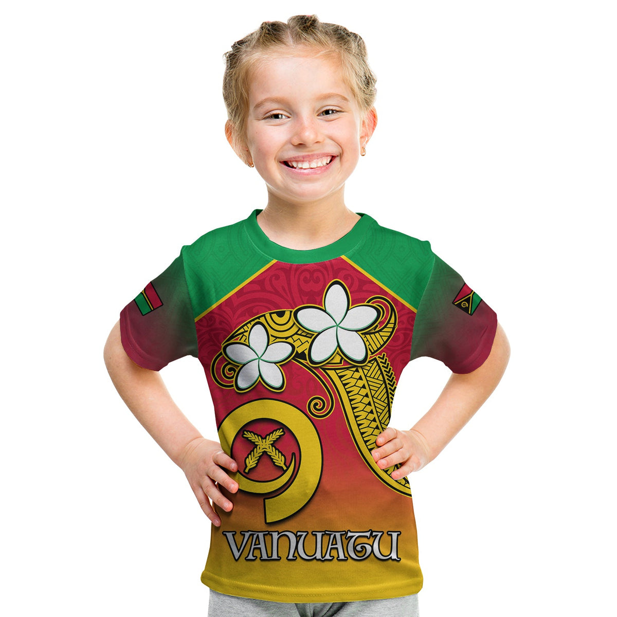 Vanuatu Novelty T Shirt Frangipani Tropical Spa Flower LT13 - Polynesian Pride