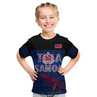 Toa Samoa Rugby T Shirt Uso Aso Uma Go Champions Blue LT13 - Polynesian Pride