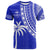 (Custom Text and Number) Fiji Rugby Sevens T Shirt Fijian 7s Tapa Polynesian Blue Ver.02 LT13 - Polynesian Pride