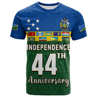 (Custom Text and Number) Solomon Islands National Day T Shirt Independence Day Tapa Pattern LT13 - Polynesian Pride