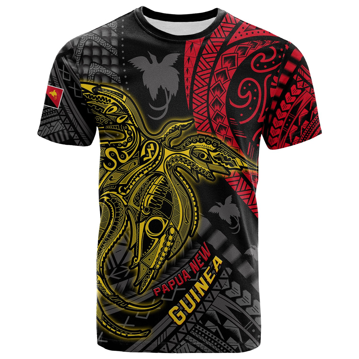 (Custom Text and Number) Papua New Guinea T Shirt Raggiana Birds of Paradise Happy 47th Independence Day LT13 - Polynesian Pride