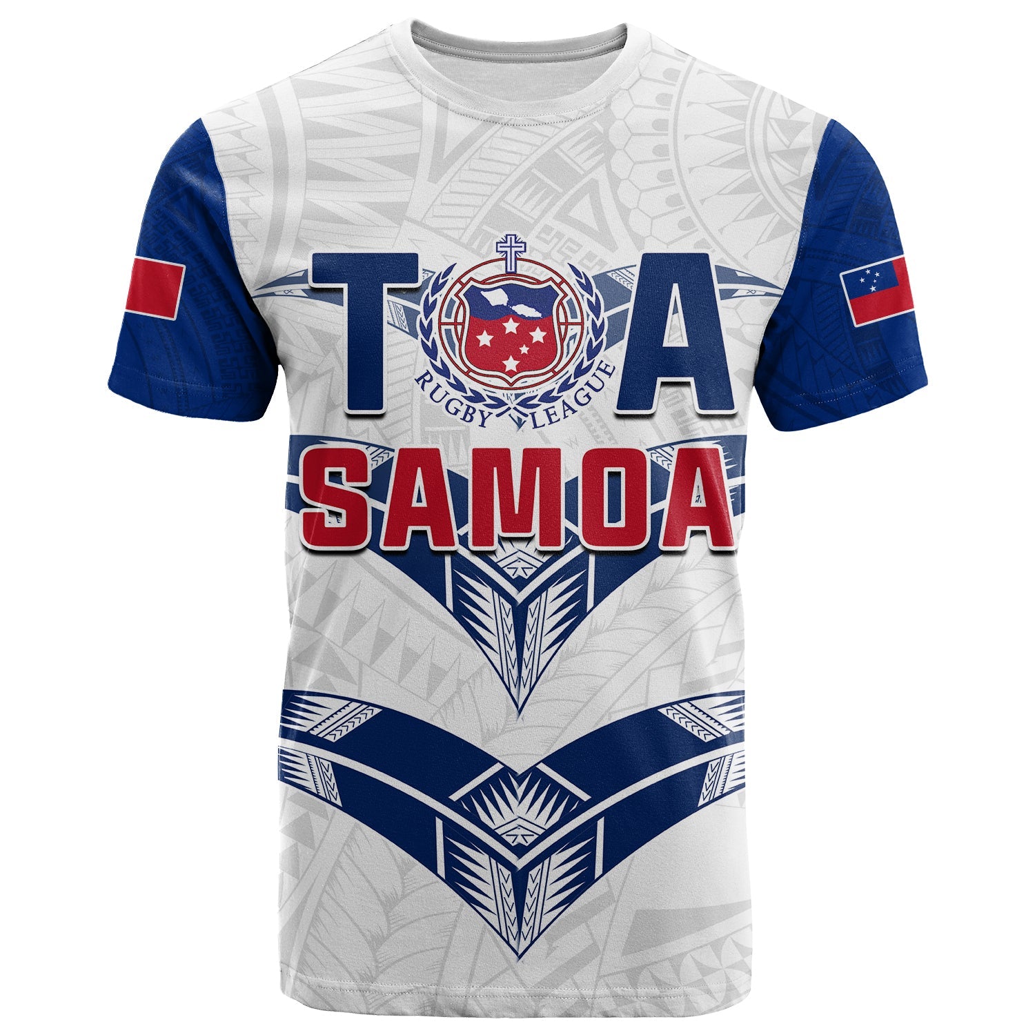 Toa Samoa Rugby T Shirt Siamupini Proud White LT13 White - Polynesian Pride
