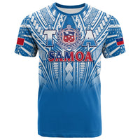 (Kuini Dar) Samoa Rugby T Shirt Toa Samoa Polynesian Pacific Blue Version LT14 - Polynesian Pride