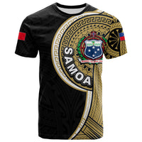 Custom Samoa Tribal Tattoo T Shirt No.2 LT6 Gold - Polynesian Pride