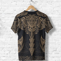 New Zealand The Mana Maori T Shirt Gold - Polynesian Pride