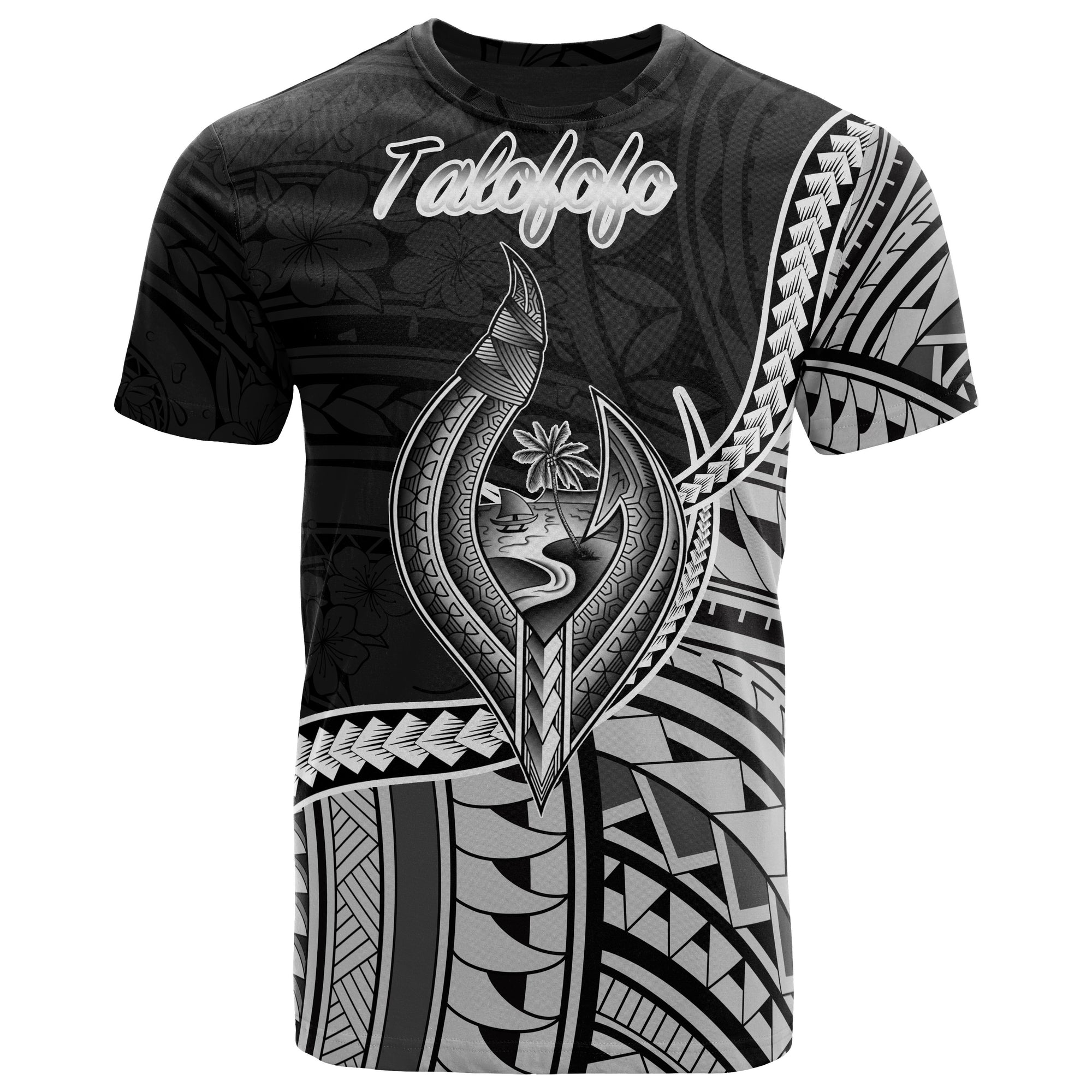 Guam T Shirt Talofofo Polynesian Patterns Unisex Black - Polynesian Pride