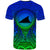 Tokelau T Shirt Circle Pattern Blue - Polynesian Pride