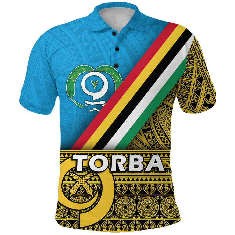 Custom Vanuatu Torba Province Day Polo Shirt Torba Flag Color Style LT9 Yellow - Polynesian Pride