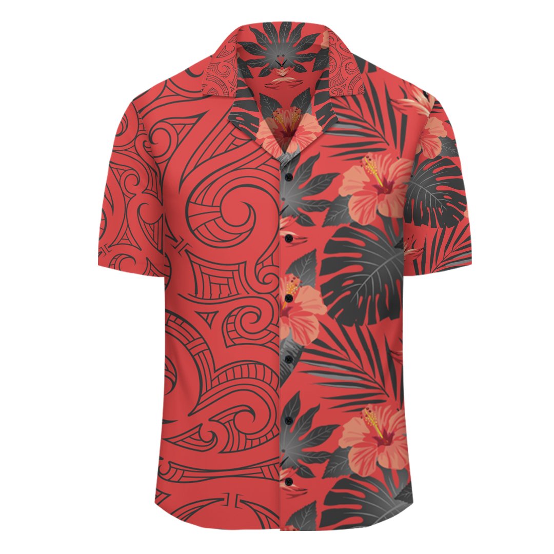 (Personalized) Hawaii Hibiscus Tropical Polynesian - Hawaiian Shirt - Melio Style - Polynesian Pride