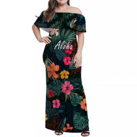 Hawaii Couple Outfits Hawaii Matching Dress and Hawaiian Shirt Tribal Elements And Hibiscus Version LT9 - Polynesian Pride