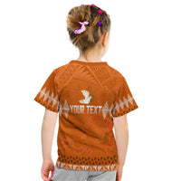 (Custom Personalize) Tonga Kolisi Tailulu Ha'apai KID T Shirt White Dove LT7 - Polynesian Pride