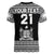 (Custom Text And Number) Fiji Rugby Sevens V-Neck T Shirt Simple Style LT9 - Polynesian Pride
