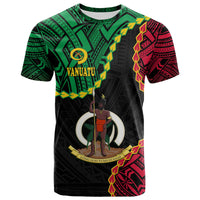 Vanuatu T Shirt Basic Coat of Arms LT9 Adult Black - Polynesian Pride