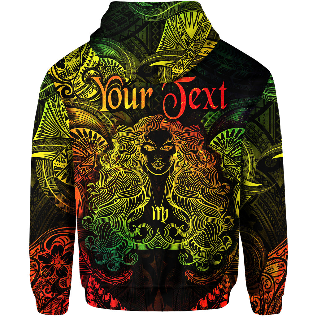 Custom Virgo Zodiac Polynesian Hoodie Unique Style Reggae LT8 - Polynesian Pride