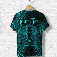 Custom Virgo Zodiac Polynesian T Shirt Unique Style Turquoise LT8 - Polynesian Pride