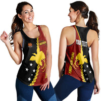 Personalised Papua New Guinea Women Racerback Tank 49th Independence Anniversary - Motu Revareva LT7 - Polynesian Pride