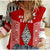 Tonga Rugby Women Casual Shirt - Mate Ma'a Tonga LT13 Female Red - Polynesian Pride