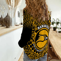 Hawaii Women Casual Shirt Nanakuli High and Intermediate School Tribal Kakau LT14 - Polynesian Pride