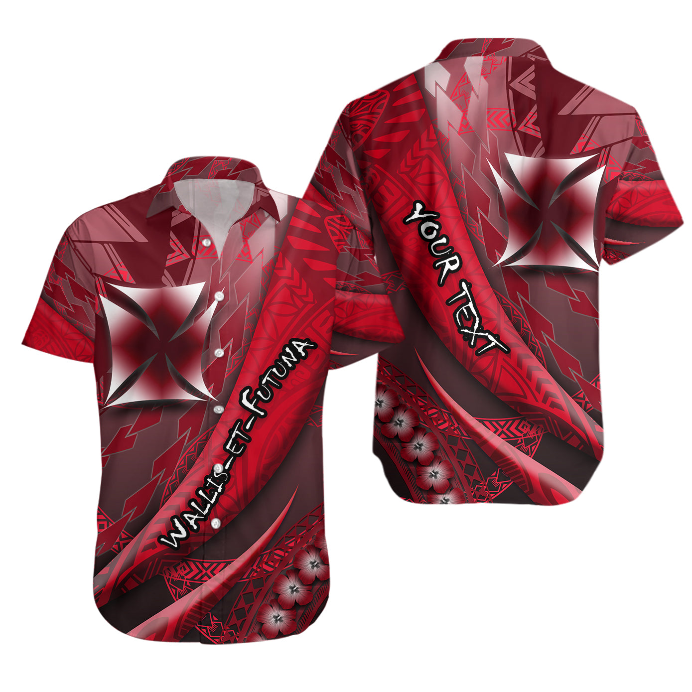 (Custom Personalised) Wallis et Futuna Hawaiian Shirt Artsy Style - Special LT9 Unisex Special - Polynesian Pride