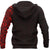 New Zealand Maori Hoodie, Maori Warrior Tattoo Pullover Hoodie Red - Polynesian Pride