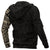New Zealand Maori Hoodie, Maori Warrior Tattoo Pullover Hoodie Tan - Polynesian Pride